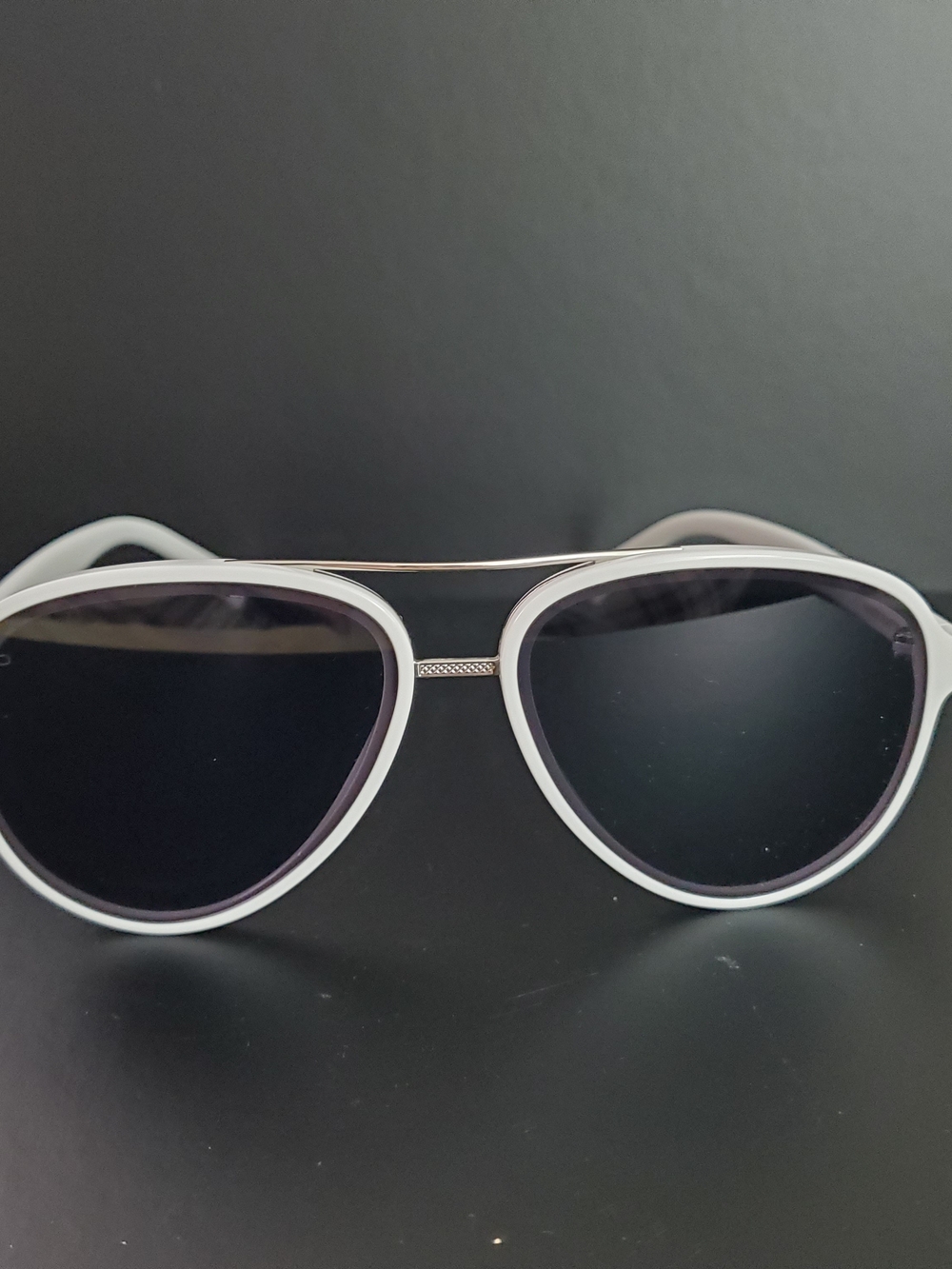 Privé Revaux x Adriana Lima White & Black Sunglasses